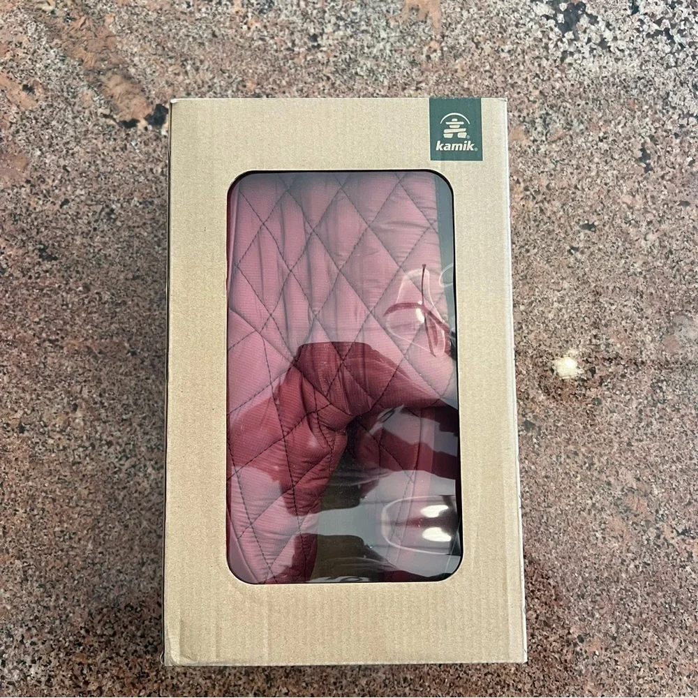 Kamik Quilted Red Slipper Boots